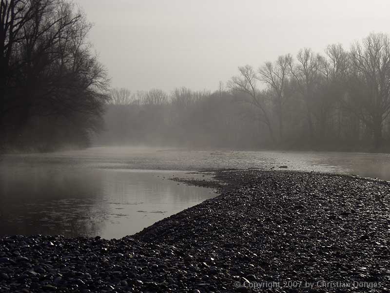 Morning fog over the river